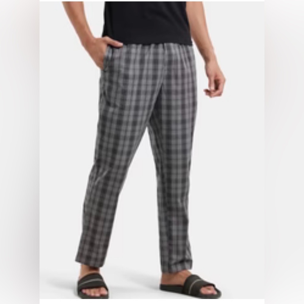 Ben Sherman Black and Gray Plaid Pajama Pants